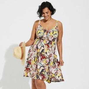 Mini Super Soft Bow Front Skater Dress